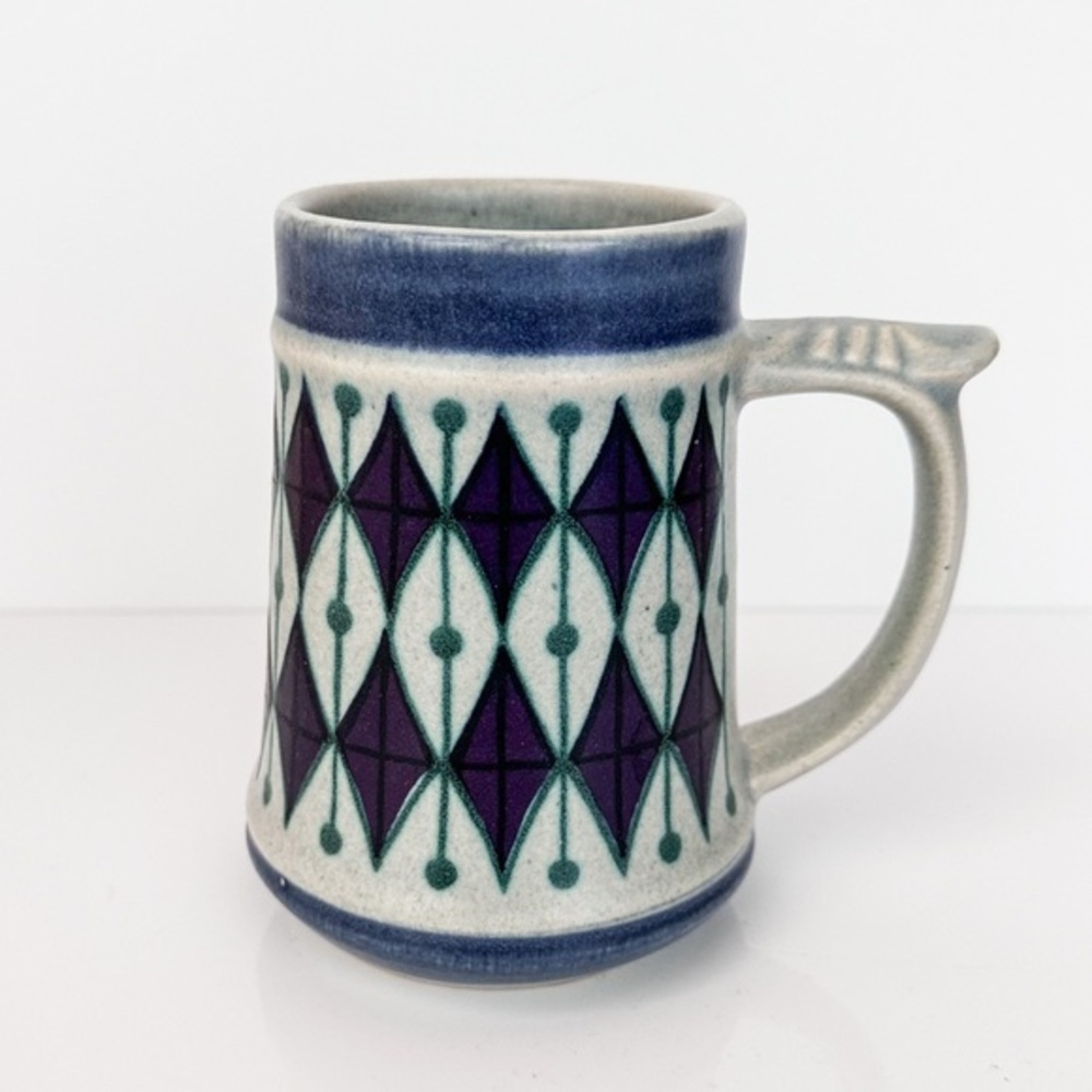 Vintage Jasba Keramik German Stoneware Beer Stein Mug Marked 400 814 W. Germany